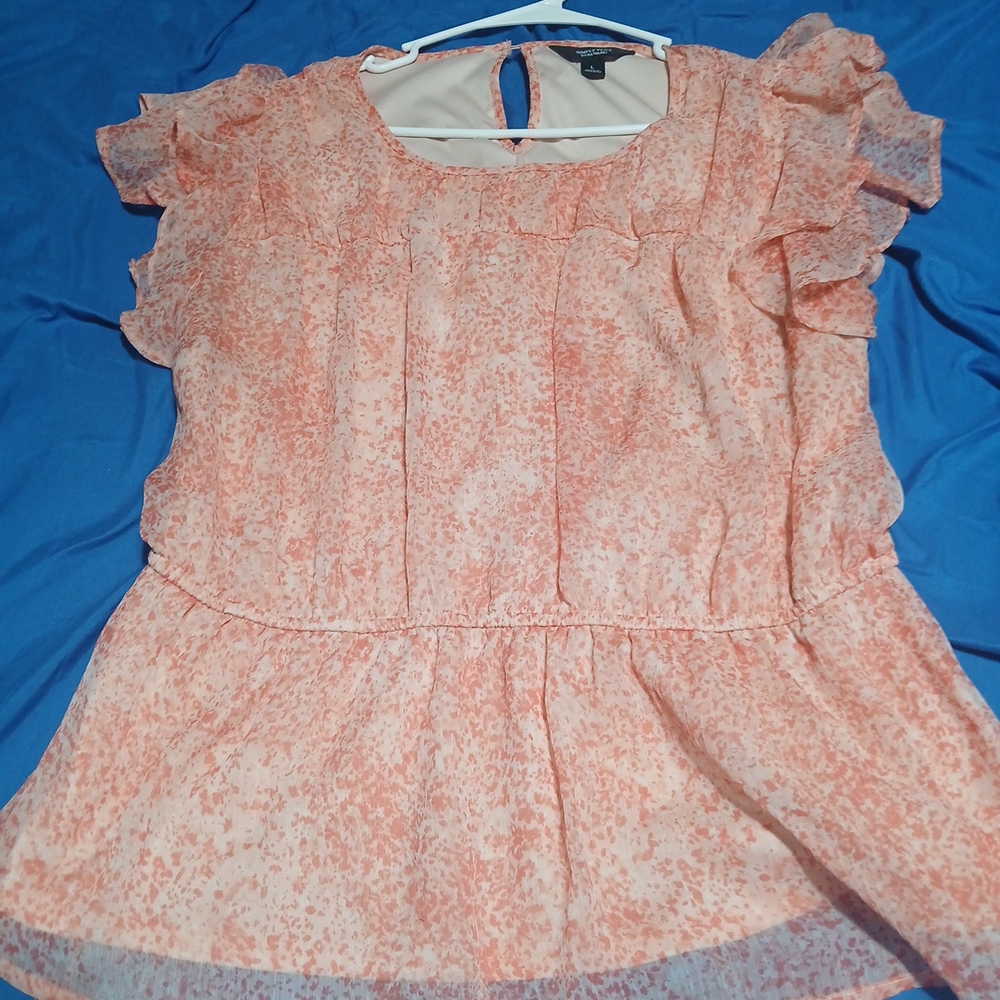 Simply Vera Vera Wang Coral Blouse